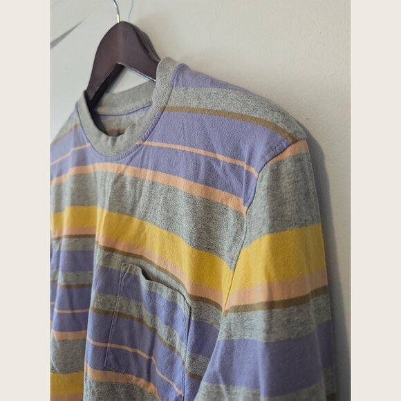 NOAH - Striped long sleeve shirt - Sz S - Picture 2 of 7